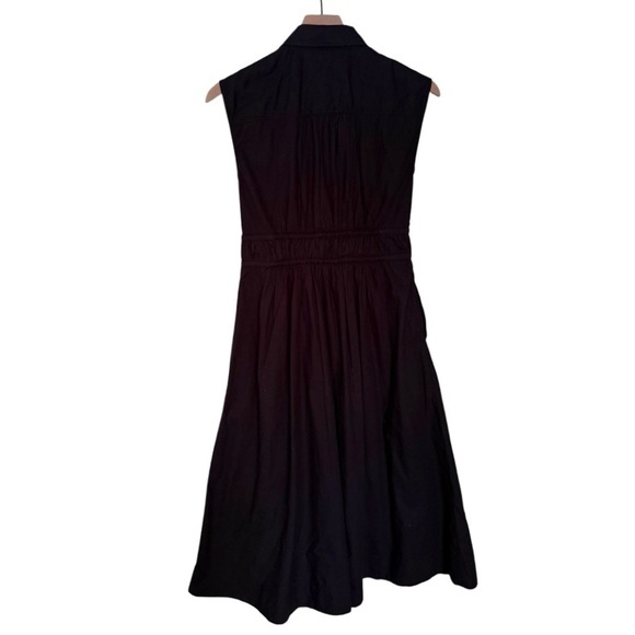 NWT Maeve Anthropologie Women’s Sleeveless Button Front Shirt Dress Black XXS - Picture 7 of 13